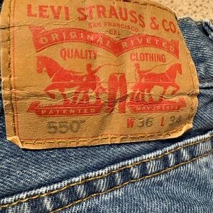 Men’s 550 Levi's Classic Denim Jeans 36x34